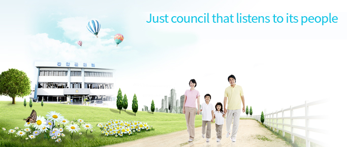 The open council with inhabitants based